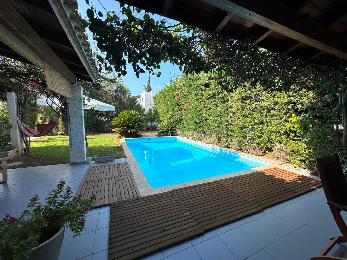 Villa Amy With A Pool In Porto Hydra By Goutos Properties Thermisía Extérieur photo